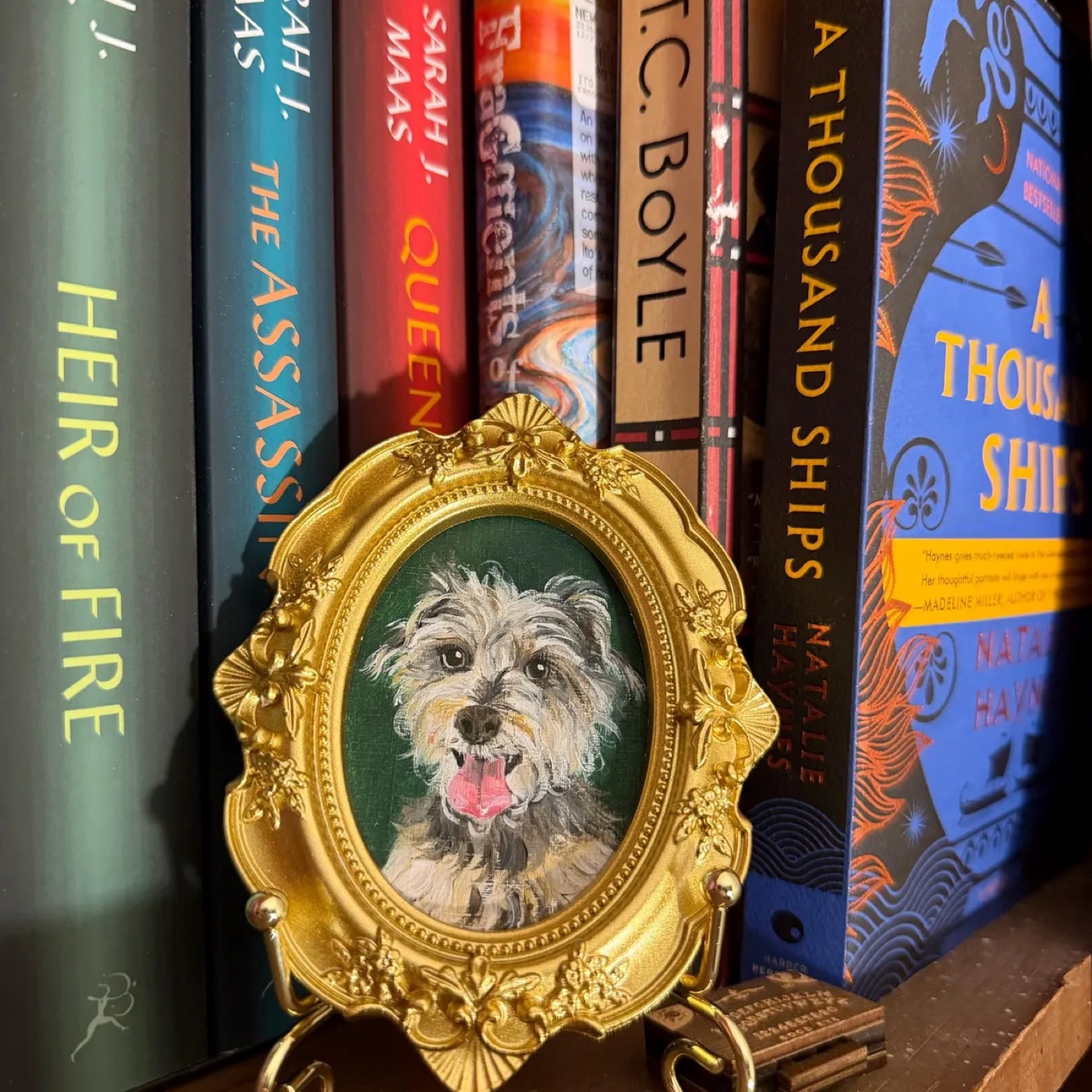 Customer photo of a finished hand-painted portrait 1