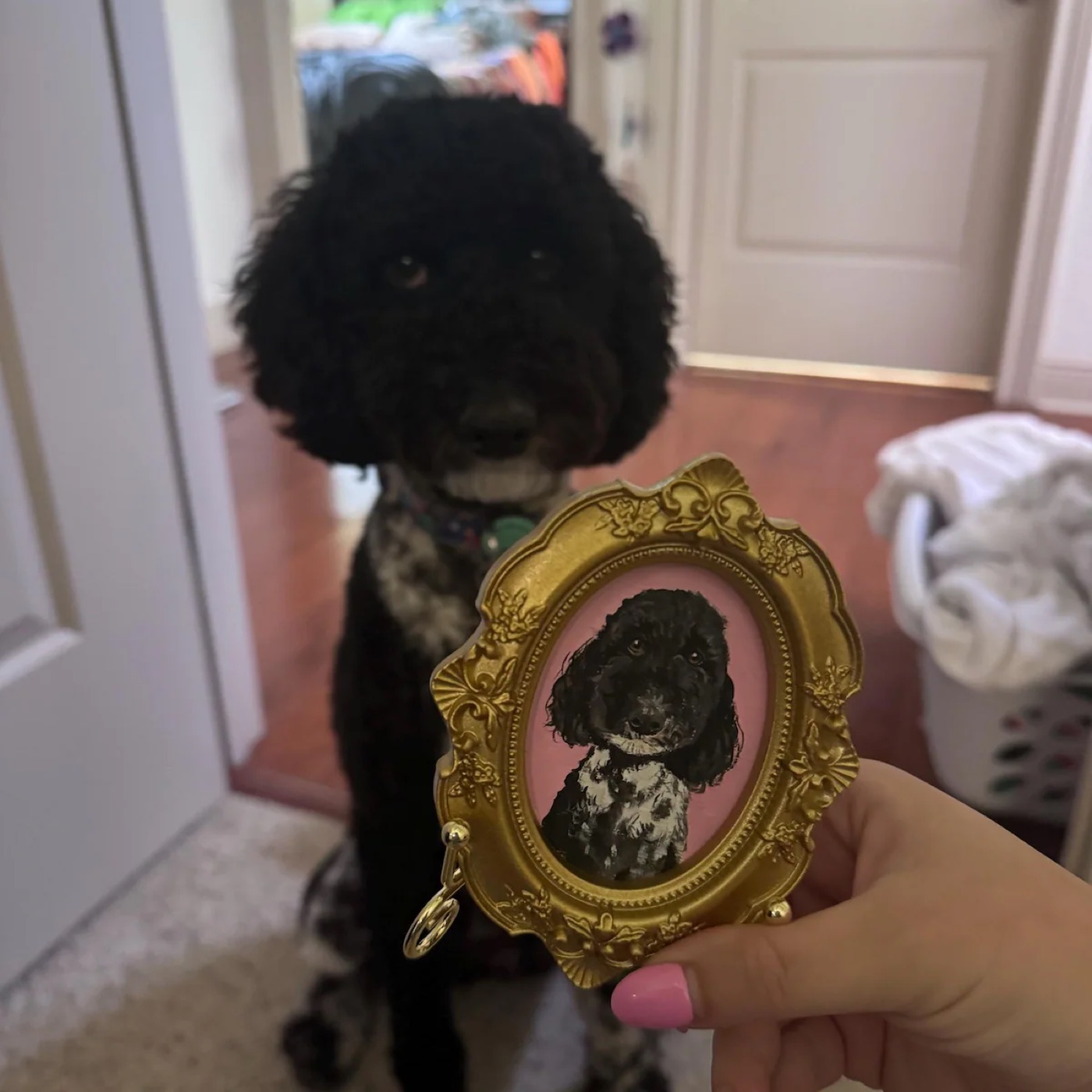 Customer photo of a finished hand-painted portrait 6