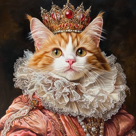 Royal pet portrait in costume number 15